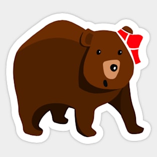 Bear in Briefs Sticker